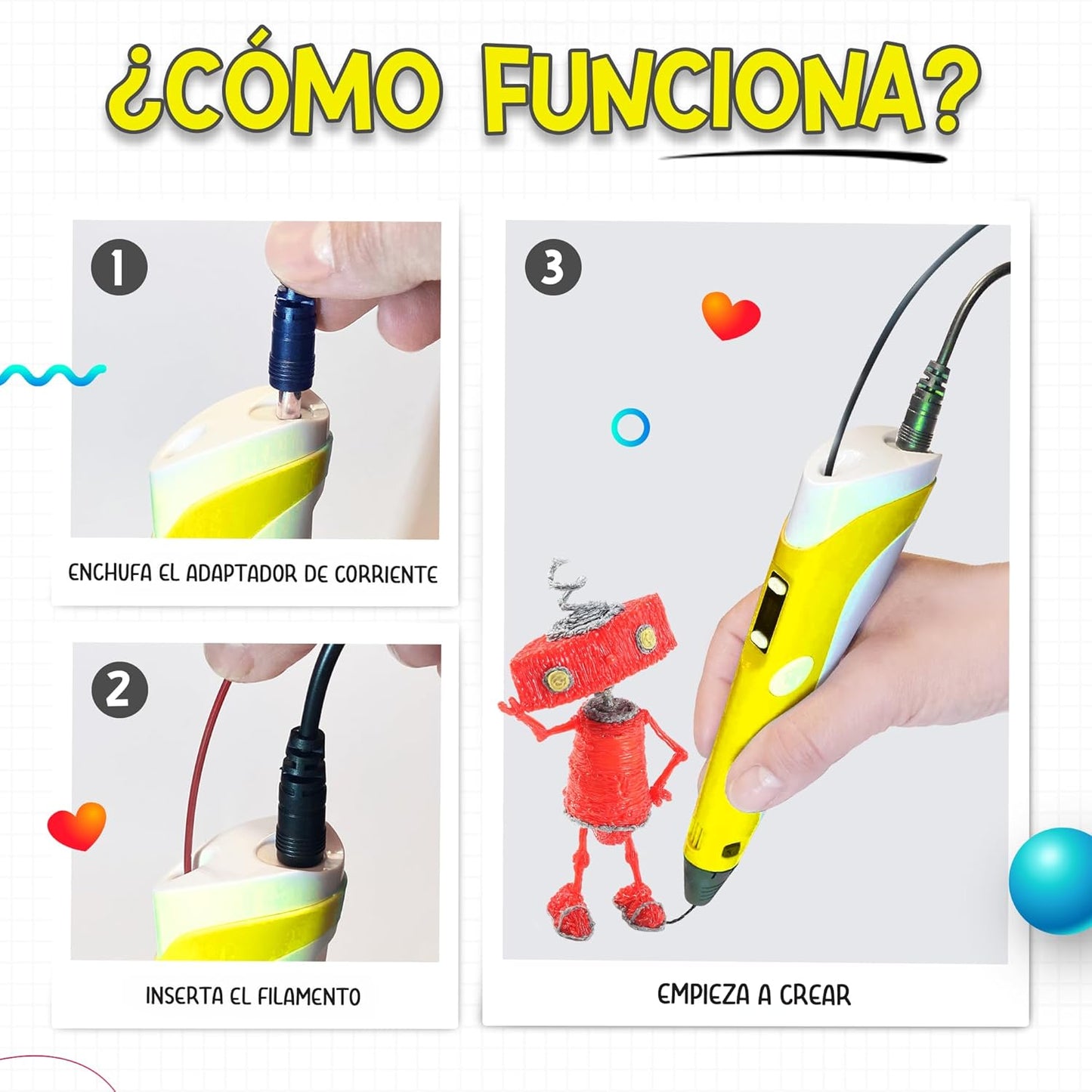 Bolígrafo de impresión 3D